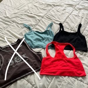 bundle of crop tops